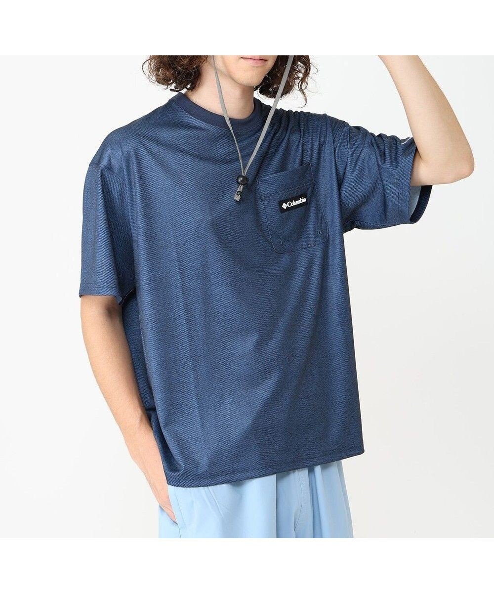 【コロンビア/Columbia / MEN】のColumbia/ ポーラーパイオニアパターンドショートスリーブ /コロンビア インテリア・キッズ・メンズ・レディースファッション・服の通販 founy(ファニー) 　ファッション　Fashion　メンズファッション　Fashion for Men　トップス・カットソー　Cut & Sew Tops　メンズシャツ　Shirts　アウトドア　Outdoor Clothing　アロハ　Aloha　カットソー　Cut and Sewn Top　サマー　Summer, Summer Style　サークル　Circle, Round Design　フィット　Fit, Slim Fit　プリント　Print, Printed Pattern　ポケット　Pocket, Pocket Detail　半袖　Short Sleeve, Half Sleeve　リラックス　Relax, Relaxed Fit　A/W・秋冬　Autumn/Winter　S/S・春夏　SS, Spring/Summer, Warm Season　おすすめ　Recommended / Our Picks　夏　Summer　Collegiate Navy Denim|ID: prp329100004654585 ipo3291000000033653860