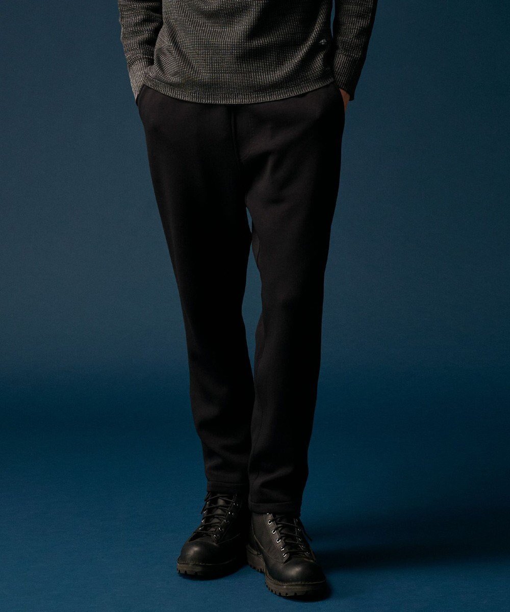 【ジョセフ アブード マウンテン/JOSEPH ABBOUD MOUNTAIN / MEN】の【軽量/ソフト/イージーケア】ソフトダンボールニットパンツ インテリア・キッズ・メンズ・レディースファッション・服の通販 founy(ファニー) 　ファッション　Fashion　メンズファッション　Fashion for Men　ボトムス　Bottoms　軽量　Lightweight, Ultra Light　シンプル　Simple, Minimal　スウェット / スエット　Sweatshirt, Sweatwear　セットアップ　Set-Up, Coordinated Outfit　メランジ　Melange, Mixed Yarn　無地　Plain, Solid Color　A/W・秋冬　Autumn/Winter　おすすめ　Recommended / Our Picks　ブラック系|ID: prp329100004654594 ipo3291000000033653992
