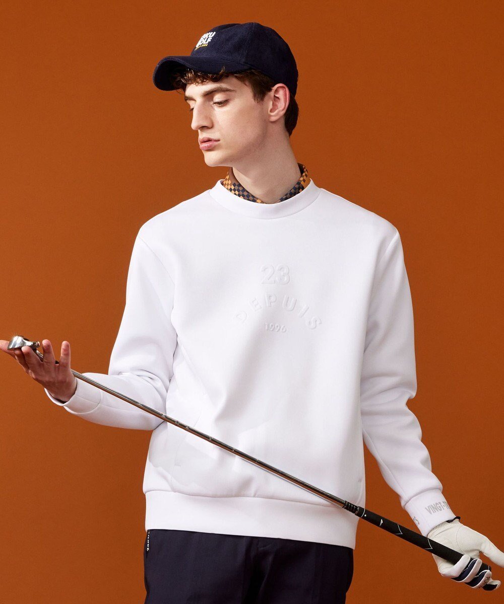 【23区 ゴルフ/23区GOLF / MEN】の【MEN】オックスダンボール プルオーバー 人気、トレンドファッション・服の通販 founy(ファニー) 　ファッション　Fashion　メンズファッション　Fashion for Men　トップス・カットソー　Cut & Sew Tops　おすすめ　Recommended / Our Picks　なめらか　Smooth, Silky Texture　オックス　Oxford Fabric　ゴルフ　Golf　スウェット / スエット　Sweatshirt, Sweatwear　センター　Center, Center Line　フロント　Front, Front Design　A/W・秋冬　Autumn/Winter　 other-1|ID: prp329100004654595 ipo3291000000034959241