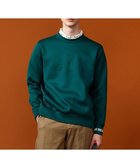 【23区 ゴルフ/23区GOLF / MEN】の【MEN】オックスダンボール プルオーバー 人気、トレンドファッション・服の通販 founy(ファニー) ファッション Fashion メンズファッション Fashion for Men トップス・カットソー Cut & Sew Tops おすすめ Recommended / Our Picks なめらか Smooth, Silky Texture オックス Oxford Fabric ゴルフ Golf スウェット / スエット Sweatshirt, Sweatwear センター Center, Center Line フロント Front, Front Design A/W・秋冬 Autumn/Winter thumbnail グリーン系|ID: prp329100004654595 ipo3291000000034959243