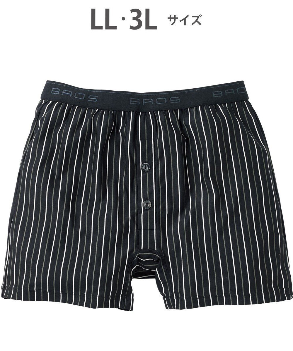 【ワコール/Wacoal / MEN】のトランクス しめつけすぎずダブつかない ストレッチ素材 前開き 下着 メンズ GT4111 /ブロス バイ ワコールメン インテリア・キッズ・メンズ・レディースファッション・服の通販 founy(ファニー) 　ファッション　Fashion　メンズファッション　Fashion for Men　アンダー　Underwear Essentials　ストライプ　Stripe, Striped Pattern　ストレッチ　Stretch, Stretchy Fabric　スリム　Slim, Slim Fit　フラット　Flat, Flat Shoes　メンズ　Men's, Menswear　ブラック|ID: prp329100004654602 ipo3291000000033654106