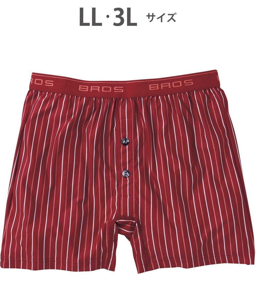 【ワコール/Wacoal / MEN】のトランクス しめつけすぎずダブつかない ストレッチ素材 前開き 下着 メンズ GT4111 /ブロス バイ ワコールメン インテリア・キッズ・メンズ・レディースファッション・服の通販 founy(ファニー) 　ファッション　Fashion　メンズファッション　Fashion for Men　アンダー　Underwear Essentials　ストライプ　Stripe, Striped Pattern　ストレッチ　Stretch, Stretchy Fabric　スリム　Slim, Slim Fit　フラット　Flat, Flat Shoes　メンズ　Men's, Menswear　レッド|ID: prp329100004654602 ipo3291000000033654110