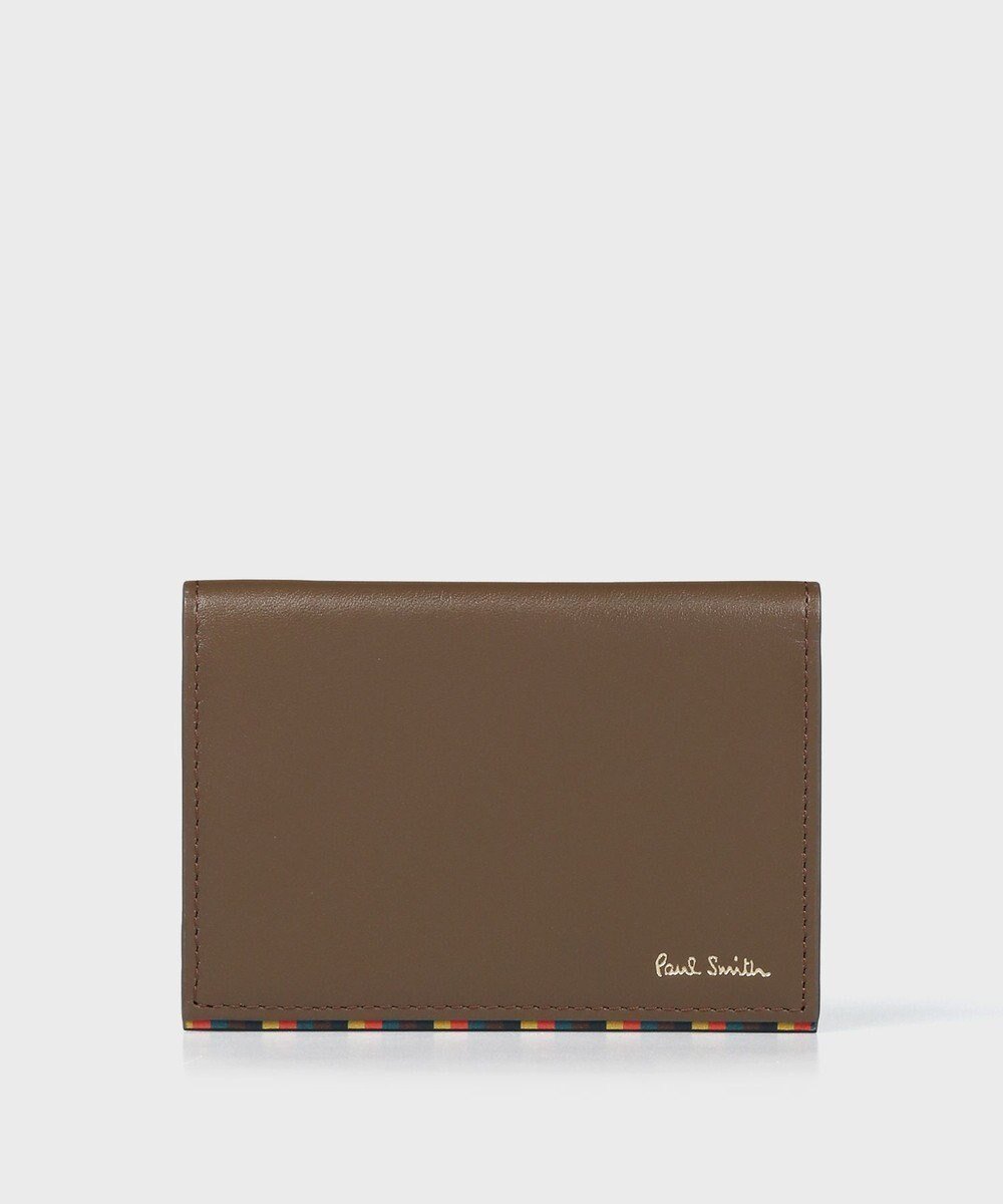 【ポールスミス/Paul Smith / MEN】のブライトストライプトリムSS24 パスケース インテリア・キッズ・メンズ・レディースファッション・服の通販 founy(ファニー) 　ファッション　Fashion　メンズファッション　Fashion for Men　ストライプ　Stripe, Striped Pattern　メタル　Metal, Metal Parts　エレガント 上品　Elegant　財布　Wallet, Purse　ブラウン|ID: prp329100004654603 ipo3291000000033654130