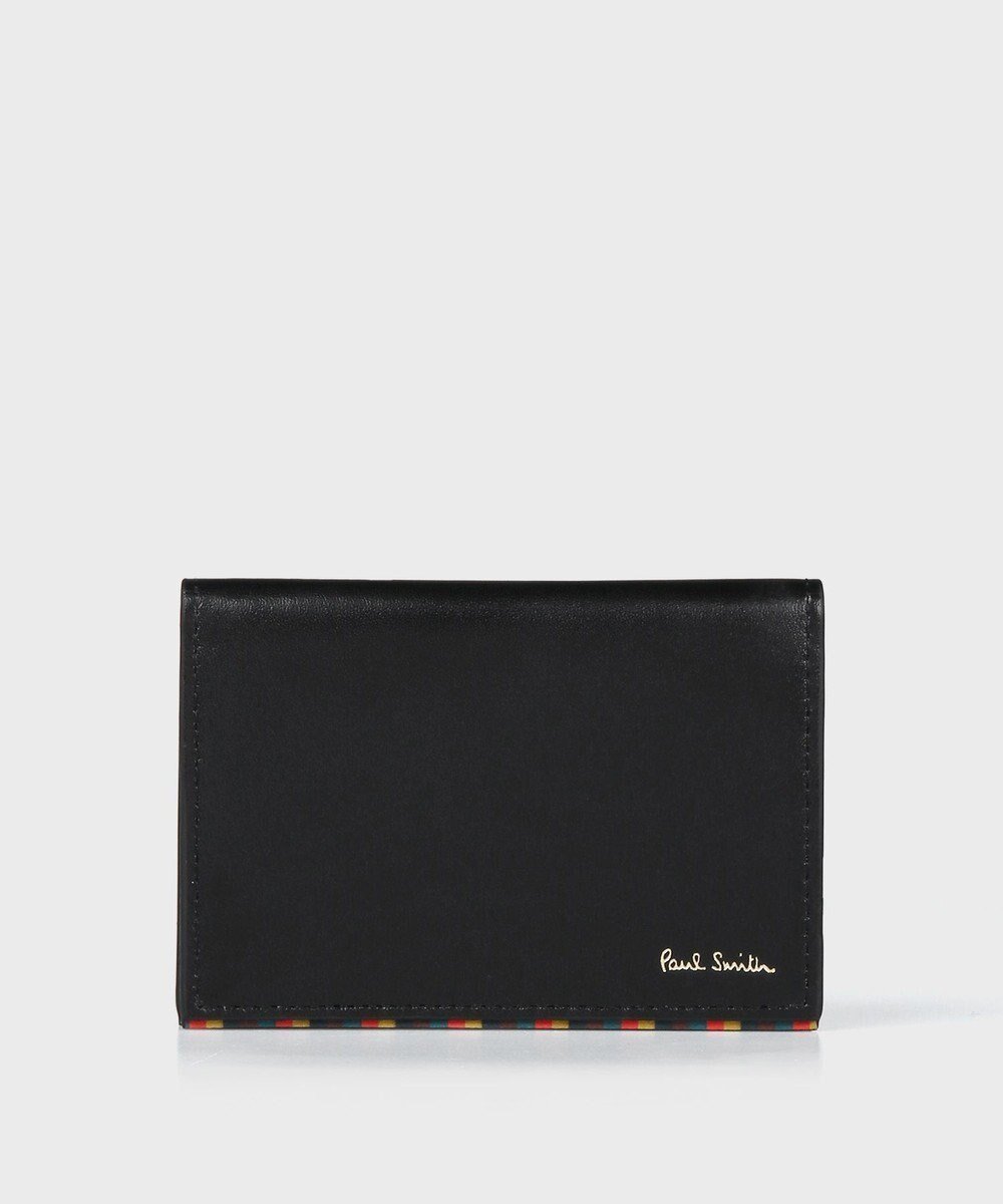 【ポールスミス/Paul Smith / MEN】のブライトストライプトリムSS24 パスケース インテリア・キッズ・メンズ・レディースファッション・服の通販 founy(ファニー) 　ファッション　Fashion　メンズファッション　Fashion for Men　ストライプ　Stripe, Striped Pattern　メタル　Metal, Metal Parts　エレガント 上品　Elegant　財布　Wallet, Purse　ブラック|ID: prp329100004654603 ipo3291000000033654131
