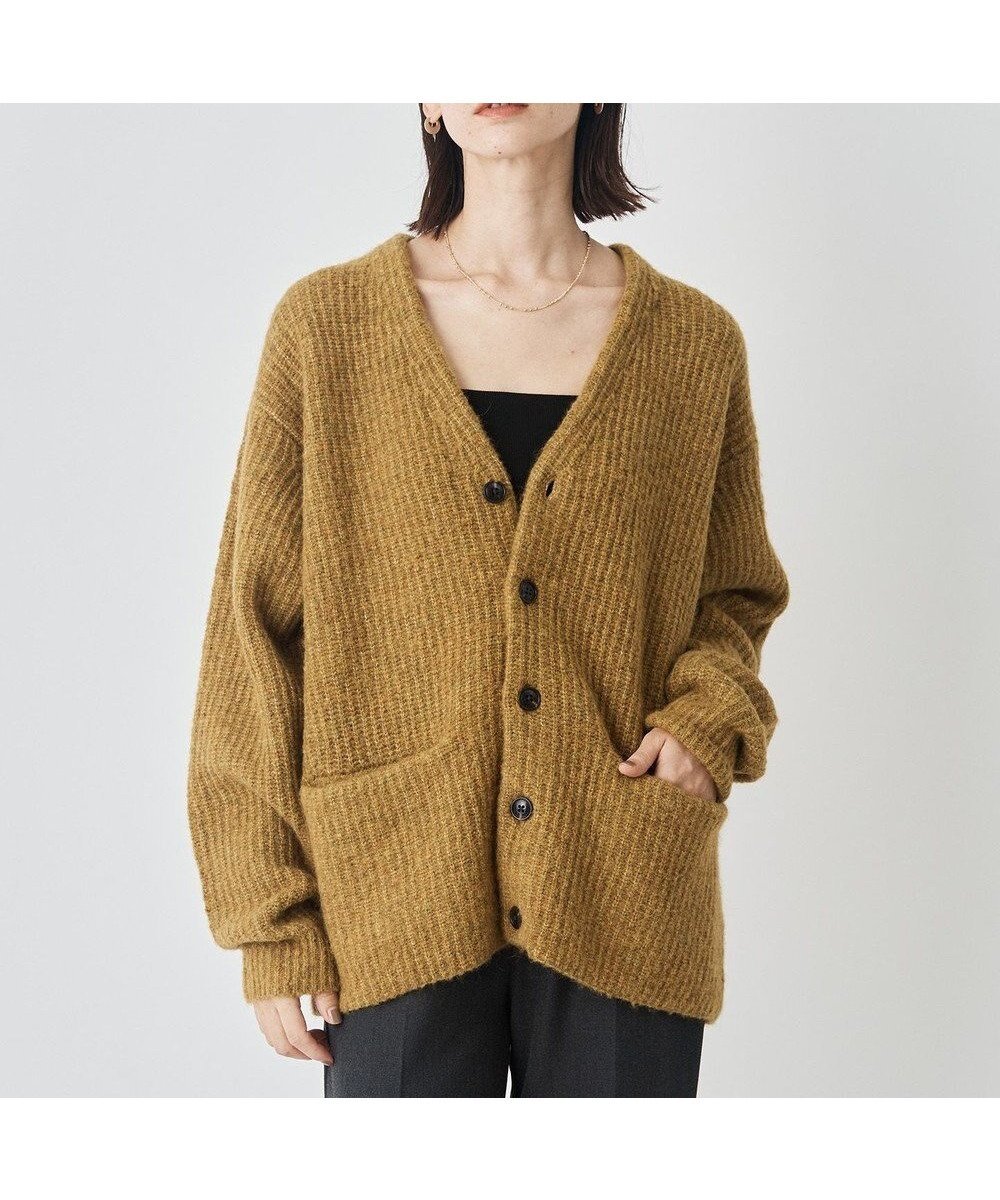 【アンフィーロ/UNFILO / MEN】の【男女兼用】へアリー ニットカーディガン 人気、トレンドファッション・服の通販 founy(ファニー) 　ファッション　Fashion　レディースファッション　Fashion for Women　トップス・カットソー　Cut & Sew Tops　ニット　Knit Tops & Sweaters　カーディガン・羽織り　Layered Style Cardigans　カットソー　Cut and Sewn Top　カーディガン　Cardigan, Knitwear　クラシック　Classic, Timeless Style　ストレッチ　Stretch, Stretchy Fabric　フロント　Front, Front Design　ボックス　Boxy, Box Shape　ポケット　Pocket, Pocket Detail　リラックス　Relax, Relaxed Fit　エレガント 上品　Elegant　A/W・秋冬　Autumn/Winter　 other-1|ID: prp329100004654610 ipo3291000000034322180