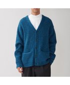 【アンフィーロ/UNFILO / MEN】の【男女兼用】へアリー ニットカーディガン ブルー グリーン|ID: prp329100004654610 ipo3291000000034322182