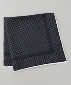 【五大陸/gotairiku / MEN】の首にも巻ける【2WAY/日本製】シルク100% ポケットチーフ(ドット柄) ネイビー系8|ID: prp329100004654611 ipo3291000000034442648