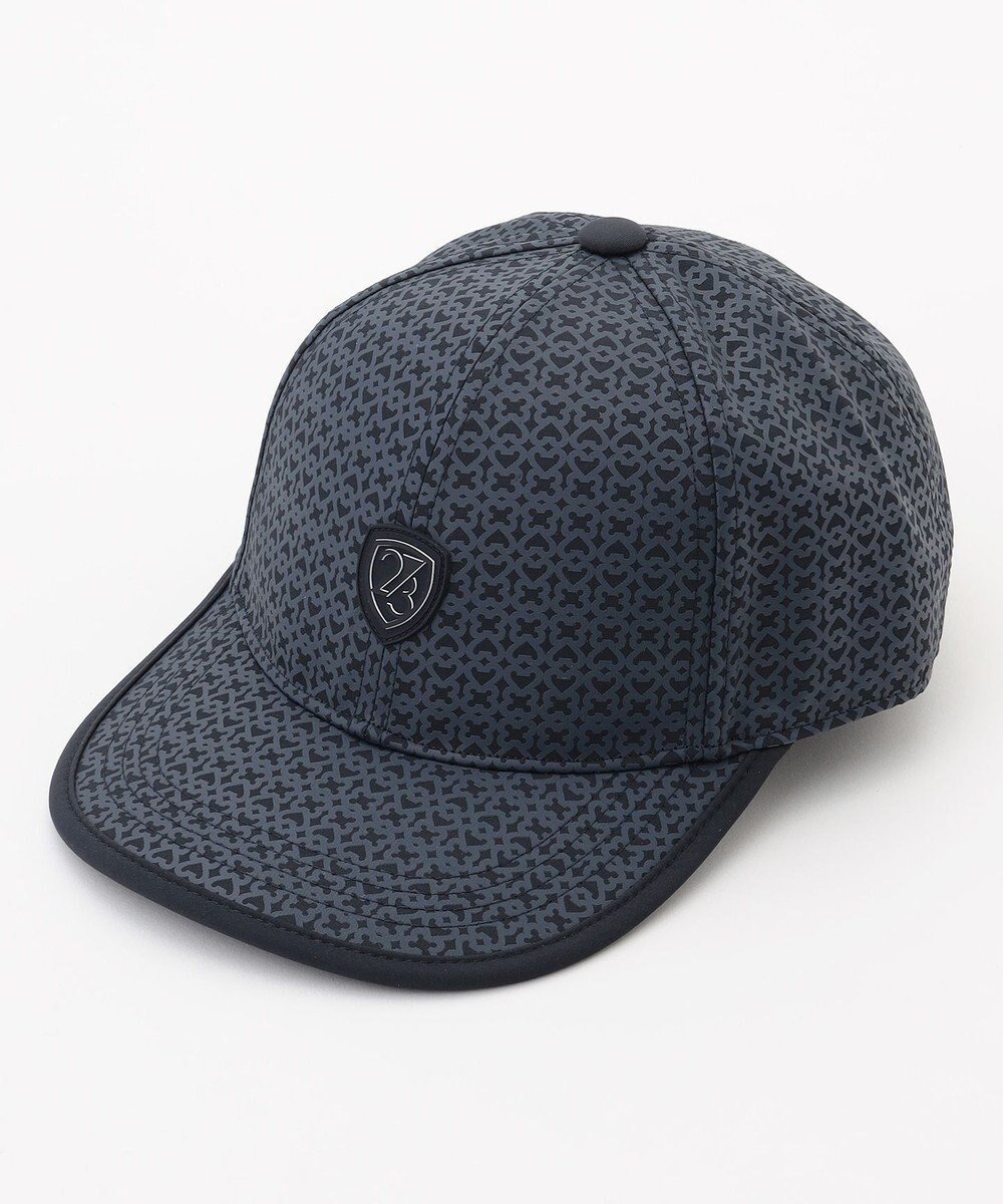【23区 ゴルフ/23区GOLF / MEN】の【UNISEX】モノグラムプリントキャップ ポケッタブル インテリア・キッズ・メンズ・レディースファッション・服の通販 founy(ファニー) 　ファッション　Fashion　メンズファッション　Fashion for Men　新作・新入荷　New Arrivals / New In　ユニセックス　Unisex, Genderless　キャップ　Cap, Baseball Cap　シンプル　Simple, Minimal　スタイリッシュ　Stylish, Fashionable　スポーティ　Sporty, Casual Athletic　タフタ　Taffeta, Structured Fabric　モダン　Modern, Contemporary　エレガント 上品　Elegant　帽子　Hat, Headwear　軽量　Lightweight, Ultra Light　ネイビー系|ID: prp329100004654612 ipo3291000000033654275