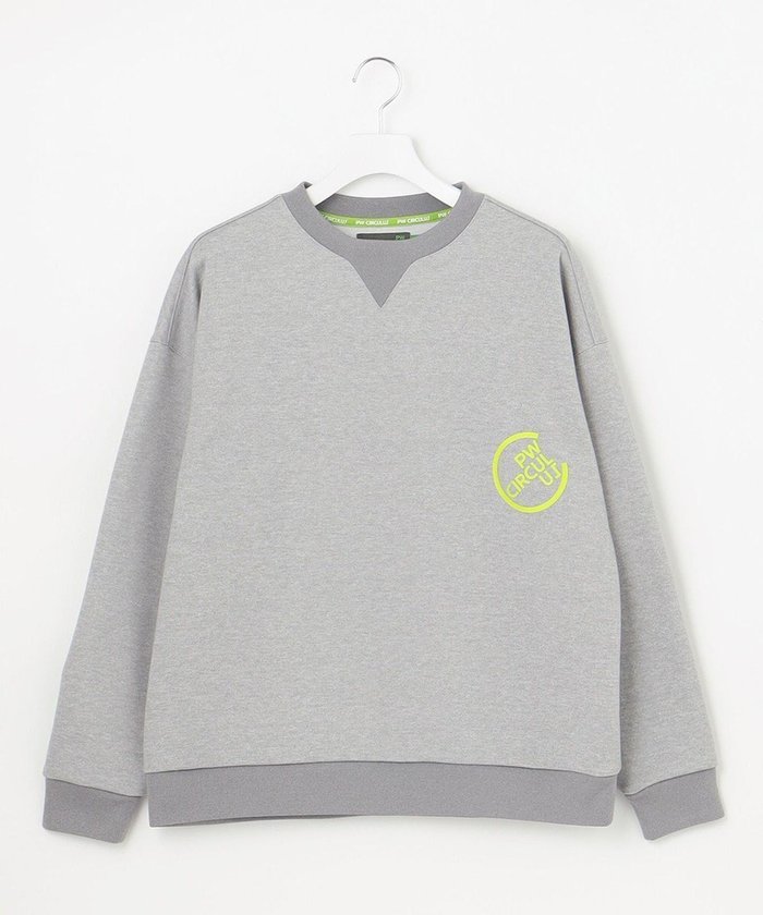 【ピーダブリュサーキュラス/PW CIRCULUS / MEN】の【MEN】【洗える】ロゴ クルーネック スウェット インテリア・キッズ・メンズ・レディースファッション・服の通販 founy(ファニー) https://founy.com/ ファッション Fashion メンズファッション Fashion for Men トップス・カットソー Cut & Sew Tops ゴルフ Golf スウェット / スエット Sweatshirt, Sweatwear スタイリッシュ Stylish, Fashionable ベーシック Basic, Essential モノトーン Monotone, Black and White ロング Long, Long-Length 夏 Summer 春 Spring S/S・春夏 SS, Spring/Summer, Warm Season 洗える Machine Washable 軽量 Lightweight, Ultra Light |ID: prp329100004654613 ipo3291000000033654281