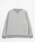 【ピーダブリュサーキュラス/PW CIRCULUS / MEN】の【MEN】【洗える】ロゴ クルーネック スウェット ライトグレー|ID: prp329100004654613 ipo3291000000033654282