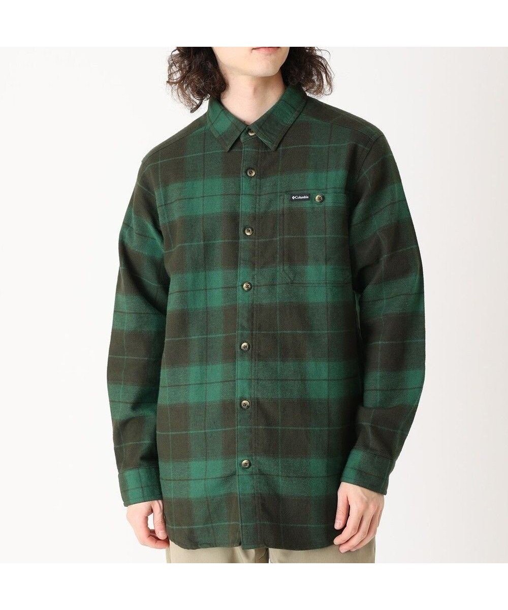 【コロンビア/Columbia / MEN】のColumbia/ ピッチストーンヘビーウエイトフランネルIIシャツ /コロンビア インテリア・キッズ・メンズ・レディースファッション・服の通販 founy(ファニー) 　ファッション　Fashion　メンズファッション　Fashion for Men　トップス・カットソー　Cut & Sew Tops　メンズシャツ　Shirts　新作・新入荷　New Arrivals / New In　アウトドア　Outdoor Clothing　クラシック　Classic, Timeless Style　ジャケット　Jacket, Outerwear　ポケット　Pocket, Pocket Detail　ロング　Long, Long-Length　夏　Summer　S/S・春夏　SS, Spring/Summer, Warm Season　A/W・秋冬　Autumn/Winter　Greenscape Macro Buffalo Tartan|ID: prp329100004654624 ipo3291000000033654416