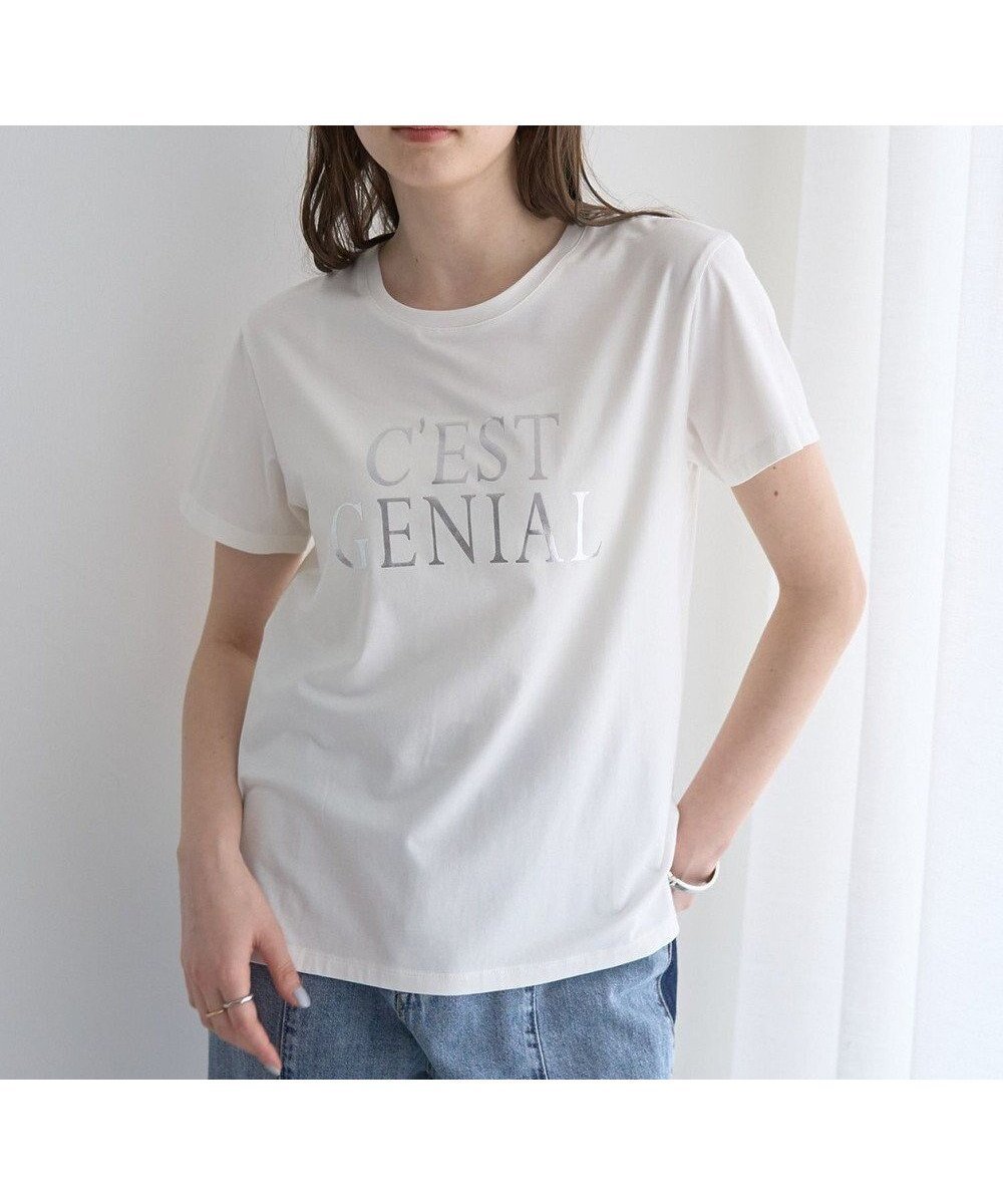 【イェッカ ヴェッカ/YECCA VECCA】のロゴTee インテリア・キッズ・メンズ・レディースファッション・服の通販 founy(ファニー) 　ファッション　Fashion　レディースファッション　Fashion for Women　トップス・カットソー　Cut & Sew Tops　シャツ・ブラウス・オフィスカジュアル　Elegant Blouses & Button-Ups　ロングTシャツ・Tシャツ　Longline T-Shirts & Tees　カットソー・ベーシックTシャツ　Cut-and-Sewn Tops / Stretch Tees & Basics　おすすめ　Recommended / Our Picks　カットソー　Cut and Sewn Top　コンパクト　Compact, Small Size　シルケット　Silket, Silky Cotton　ジャケット　Jacket, Outerwear　スラックス　Slacks, Dress Pants　デニム　Denim, Jeans Material　フロント　Front, Front Design　プリント　Print, Printed Pattern　ポケット　Pocket, Pocket Detail　エレガント 上品　Elegant　夏　Summer　春　Spring　S/S・春夏　SS, Spring/Summer, Warm Season　Silver|ID: prp329100004654657 ipo3291000000033658924