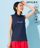 【23区 ゴルフ/NIJYUSANKU GOLF】の【WOMEN】【接触冷感・UVケア・吸水速乾】ノースリーブ ポロシャツ ネイビー系|ID: prp329100004654672 ipo3291000000033659153