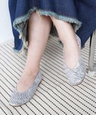 【ヌーベルローブオウ/nouvelleRobe Ou】の【本革・高反発】Square-plain スクエアトゥ Vカットゼブラ柄パンプス シルバー系|ID: prp329100004654689 ipo3291000000034249829