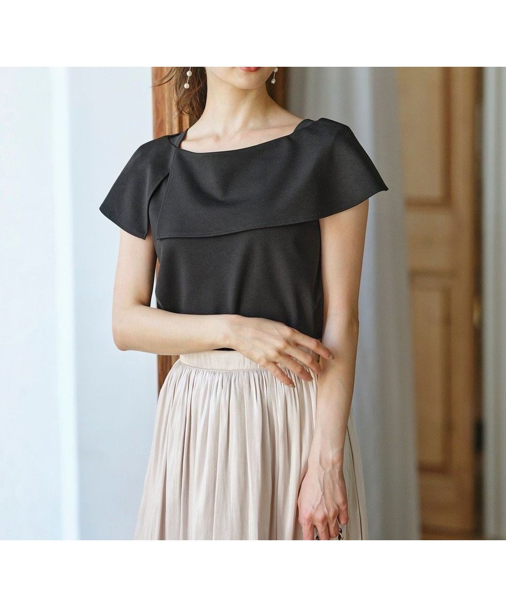 【エニィ スィス/any SiS】のケープディテール カットソー 人気、トレンドファッション・服の通販 founy(ファニー) 　ファッション　Fashion　レディースファッション　Fashion for Women　トップス・カットソー　Cut & Sew Tops　シャツ・ブラウス・オフィスカジュアル　Elegant Blouses & Button-Ups　ロングTシャツ・Tシャツ　Longline T-Shirts & Tees　カットソー・ベーシックTシャツ　Cut-and-Sewn Tops / Stretch Tees & Basics　カットソー　Cut and Sewn Top　デコルテ　Décolleté, Neckline　夏　Summer　春　Spring　S/S・春夏　SS, Spring/Summer, Warm Season　 other-1|ID: prp329100004654690 ipo3291000000033659417