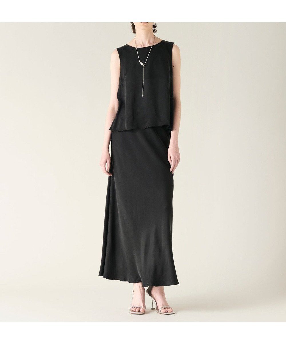 【グレース コンチネンタル/GRACE CONTINENTAL】のキュプラサテントップ インテリア・キッズ・メンズ・レディースファッション・服の通販 founy(ファニー) ファッション Fashion レディースファッション Fashion for Women トップス・カットソー Cut & Sew Tops キュプラ Cupro, Eco Fabric サテン Satin, Glossy Fabric ドレープ Drape, Draping Fabric フレア Flare, Flared ベルベット Velvet, Velvety ベーシック Basic, Essential A/W・秋冬 Autumn/Winter ブラック|ID: prp329100004654715 ipo3291000000034628764