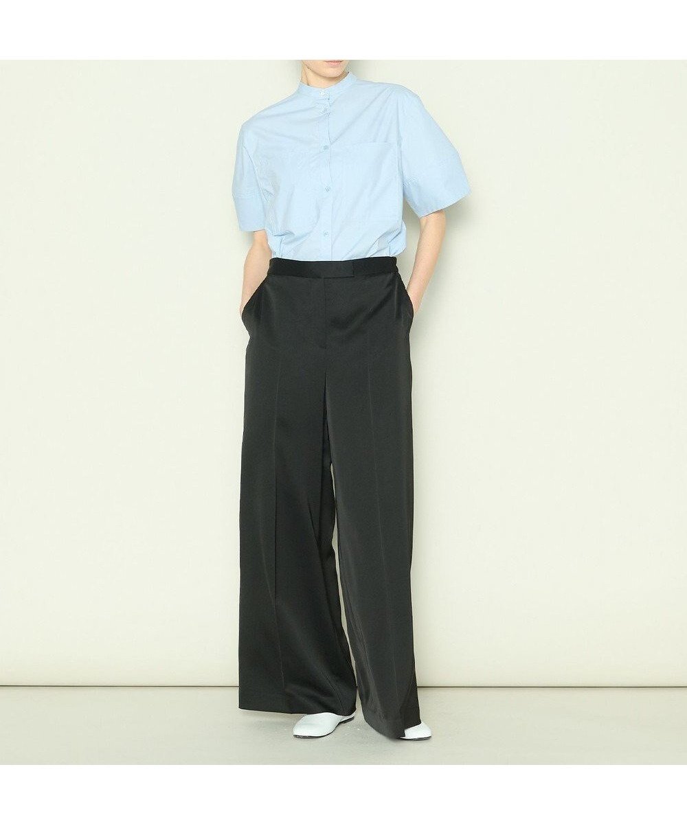 【ジョゼフ/JOSEPH】の【洗える】ドレーピーベネシャン ワイドトラウザーズ 人気、トレンドファッション・服の通販 founy(ファニー) 　ファッション　Fashion　レディースファッション　Fashion for Women　パンツ　Pants & Trousers　サテン　Satin, Glossy Fabric　ストレート　Straight, Straight Cut　タンブラー　Tumbler, Travel Mug　フィット　Fit, Slim Fit　フロント　Front, Front Design　レギュラー　Regular, Standard Fit　ワイド　Wide, Wide Fit　ヴィンテージ　Vintage Style　夏　Summer　春　Spring　S/S・春夏　SS, Spring/Summer, Warm Season　洗える　Machine Washable　 other-1|ID: prp329100004654719 ipo3291000000033659667