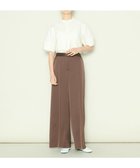 【ジョゼフ/JOSEPH】の【洗える】ドレーピーベネシャン ワイドトラウザーズ Brown|ID: prp329100004654719 ipo3291000000033659669