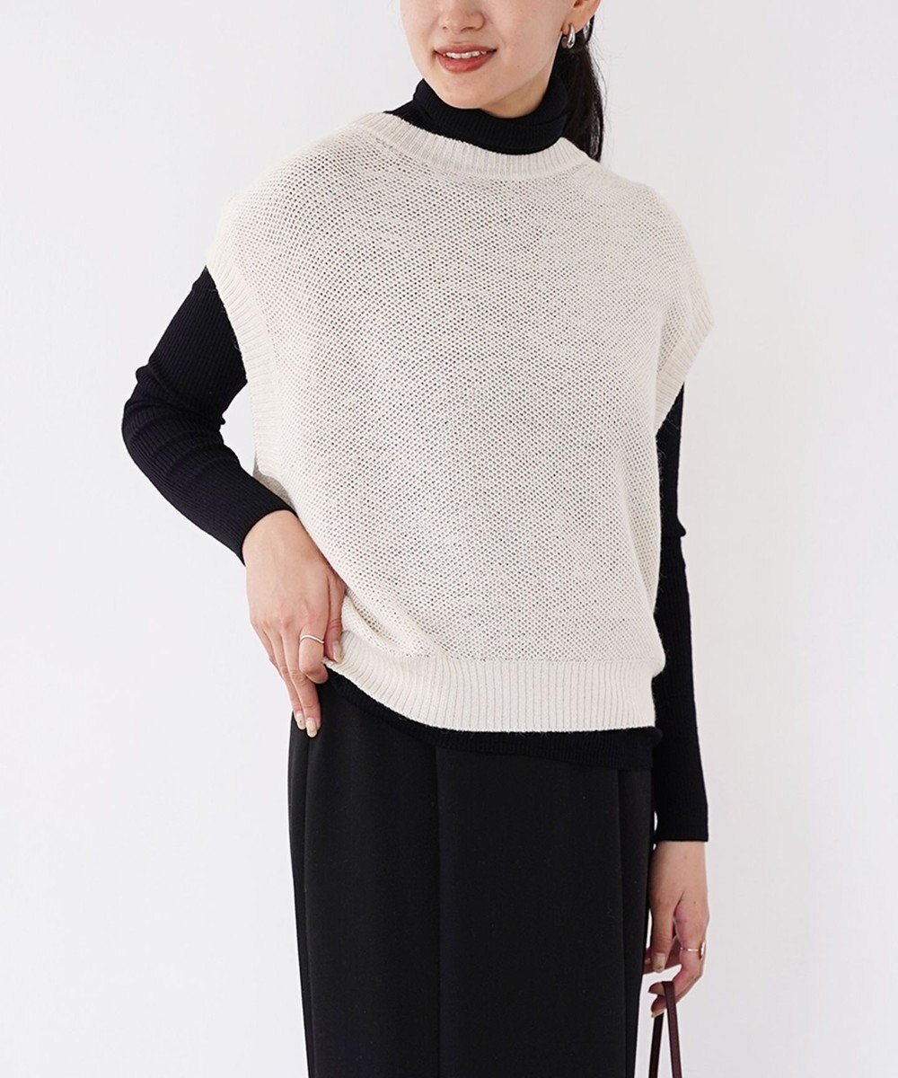 【トック/TOQUE】の〈大草直子さんアドバイザー〉ベビーアルパカ×シルクハニカムニットフレンチトップス 人気、トレンドファッション・服の通販 founy(ファニー) ファッション Fashion レディースファッション Fashion for Women トップス・カットソー Cut & Sew Tops ニット Knit Tops & Sweaters 秋 Autumn カットソー Cut and Sewn Top セーター Sweater, Knitwear ベビー Baby, Babywear A/W・秋冬 Autumn/Winter S/S・春夏 SS, Spring/Summer, Warm Season 夏 Summer other-1|ID: prp329100004654729 ipo3291000000033659736