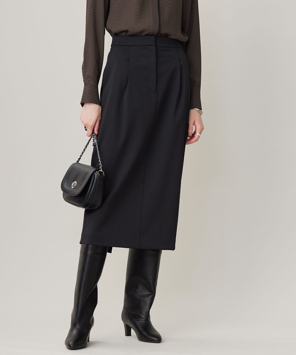 【アイシービー/iCB】の【洗える】T/Wベネシャンストレッチ カーブスカート インテリア・キッズ・メンズ・レディースファッション・服の通販 founy(ファニー) ファッション Fashion レディースファッション Fashion for Women スカート Skirts 2024年 2024 2024-2025秋冬・A/W Autumn/Winter 2024–25 AW24–25 シルク Silk, 100% Silk ジャケット Jacket, Outerwear セレモニー Ceremony トレンド Trend, Trending Now 洗える Machine Washable A/W・秋冬 Autumn/Winter ビジネス 仕事 通勤 Business / Work / Commuting ブラック系|ID: prp329100004654731 ipo3291000000033659744