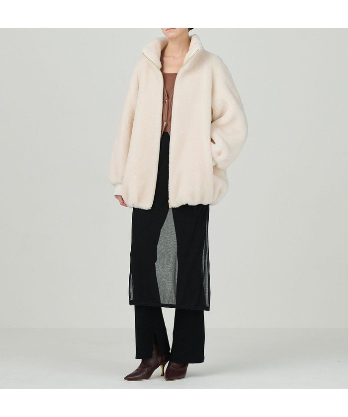 【グレース コンチネンタル/GRACE CONTINENTAL】のウールボアブルゾン インテリア・キッズ・メンズ・レディースファッション・服の通販 founy(ファニー) https://founy.com/ ファッション Fashion レディースファッション Fashion for Women アウター Coat / Outerwear Collection レディースジャケット・軽アウター Jackets ブルゾンジャケット・スポーティアウター Blouson Jackets シアー Sheer, See-Through ジャケット Jacket, Outerwear スタンド Stand Collar, Upright Stand ハイネック High Neck, Mock Neck ブルゾン Blouson, Bomber Jacket ボトム Bottoms, Lower Wear リアル Real, Realistic レース Lace, Lace Fabric ロング Long, Long-Length 今季 This Season, Current Season A/W・秋冬 Autumn/Winter |ID: prp329100004654732 ipo3291000000033659747