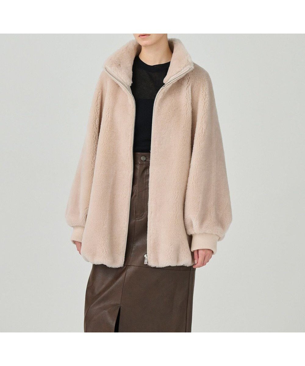 【グレース コンチネンタル/GRACE CONTINENTAL】のウールボアブルゾン インテリア・キッズ・メンズ・レディースファッション・服の通販 founy(ファニー) 　ファッション　Fashion　レディースファッション　Fashion for Women　アウター　Coat / Outerwear Collection　レディースジャケット・軽アウター　Jackets　ブルゾンジャケット・スポーティアウター　Blouson Jackets　シアー　Sheer, See-Through　ジャケット　Jacket, Outerwear　スタンド　Stand Collar, Upright Stand　ハイネック　High Neck, Mock Neck　ブルゾン　Blouson, Bomber Jacket　ボトム　Bottoms, Lower Wear　リアル　Real, Realistic　レース　Lace, Lace Fabric　ロング　Long, Long-Length　今季　This Season, Current Season　A/W・秋冬　Autumn/Winter　ベージュ|ID: prp329100004654732 ipo3291000000033659749