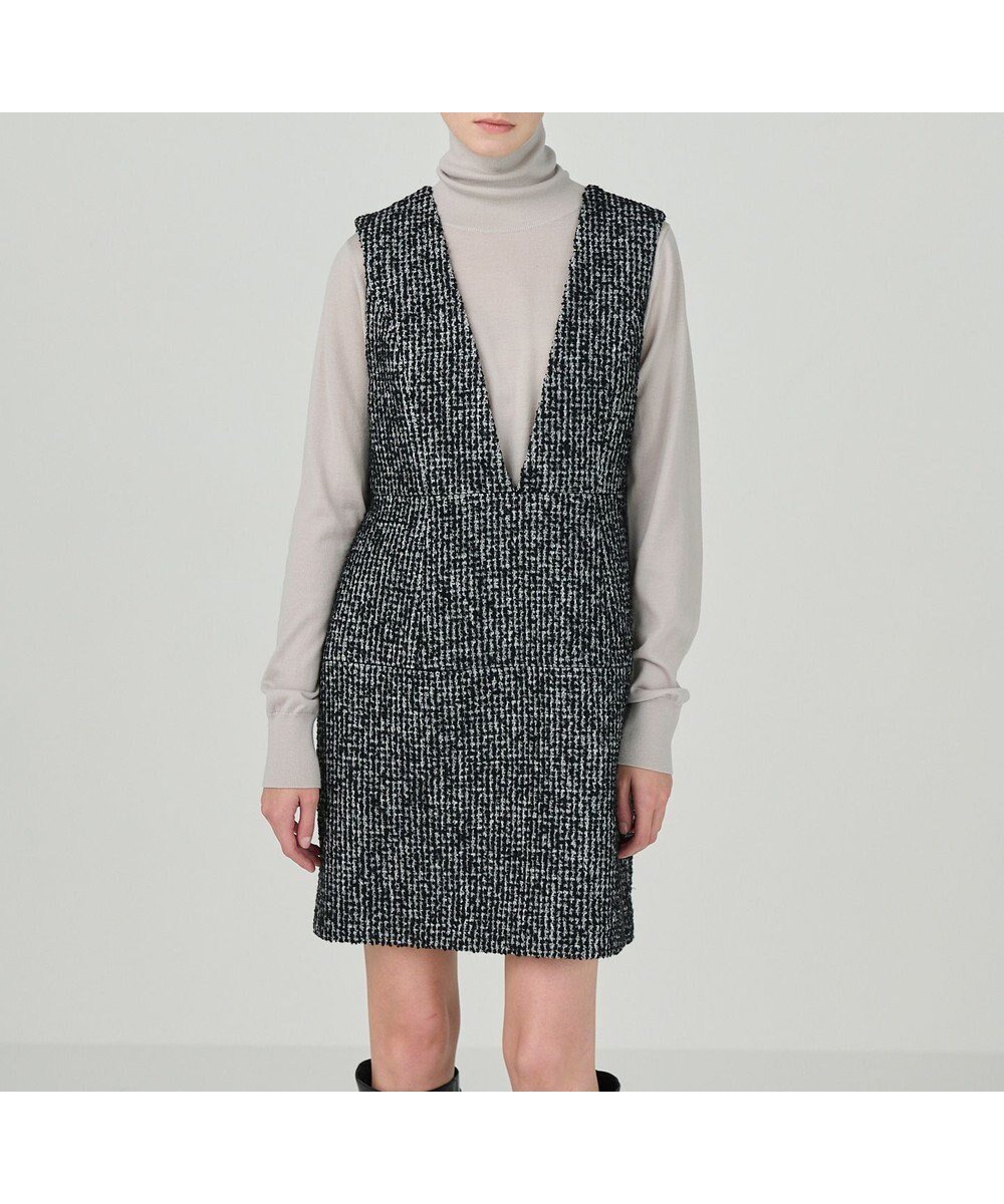 【グレース コンチネンタル/GRACE CONTINENTAL】のラメループツイードジャンパースカート インテリア・キッズ・メンズ・レディースファッション・服の通販 founy(ファニー) 　ファッション　Fashion　レディースファッション　Fashion for Women　スカート　Skirts　インナー　Innerwear　ジャケット　Jacket, Outerwear　スマート　Smart, Elegant　セットアップ　Set-Up, Coordinated Outfit　ハイネック　High Neck, Mock Neck　夏　Summer　S/S・春夏　SS, Spring/Summer, Warm Season　A/W・秋冬　Autumn/Winter　ブラック|ID: prp329100004654733 ipo3291000000033659753