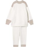 【ウンナナクール/une nana cool】のカラーブロッキング プルオーバー&ロングパンツセット IV|ID: prp329100004654741 ipo3291000000033659787