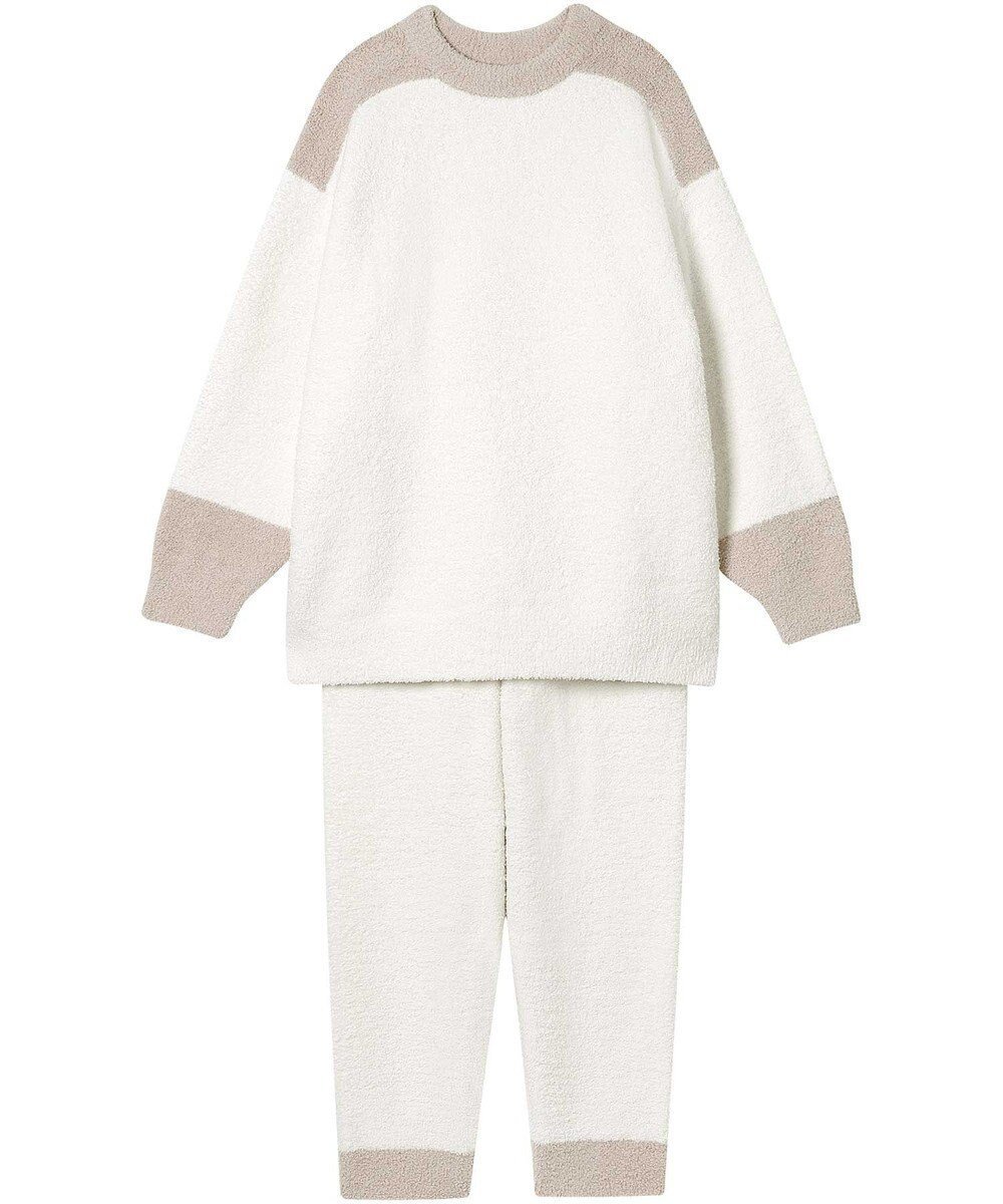 【ウンナナクール/une nana cool】のカラーブロッキング プルオーバー&ロングパンツセット インテリア・キッズ・メンズ・レディースファッション・服の通販 founy(ファニー) 　ファッション　Fashion　レディースファッション　Fashion for Women　パンツ　Pants & Trousers　秋　Autumn　切替　Switching, Contrast Panel　ショーツ　Shorts, Short Pants　定番　Standard, Basic Item　人気　Popular, Best Seller　パジャマ　Pajamas, Sleepwear　ブロッキング　Color Blocking, Panel Design　ボトム　Bottoms, Lower Wear　ポケット　Pocket, Pocket Detail　ロング　Long, Long-Length　IV|ID: prp329100004654741 ipo3291000000033659787