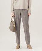 【自由区/JIYU-KU】の【撥水加工・洗える】TRギャバ裏起毛チェック柄テーパード パンツ ブラウンチェック|ID: prp329100004654766 ipo3291000000033660026