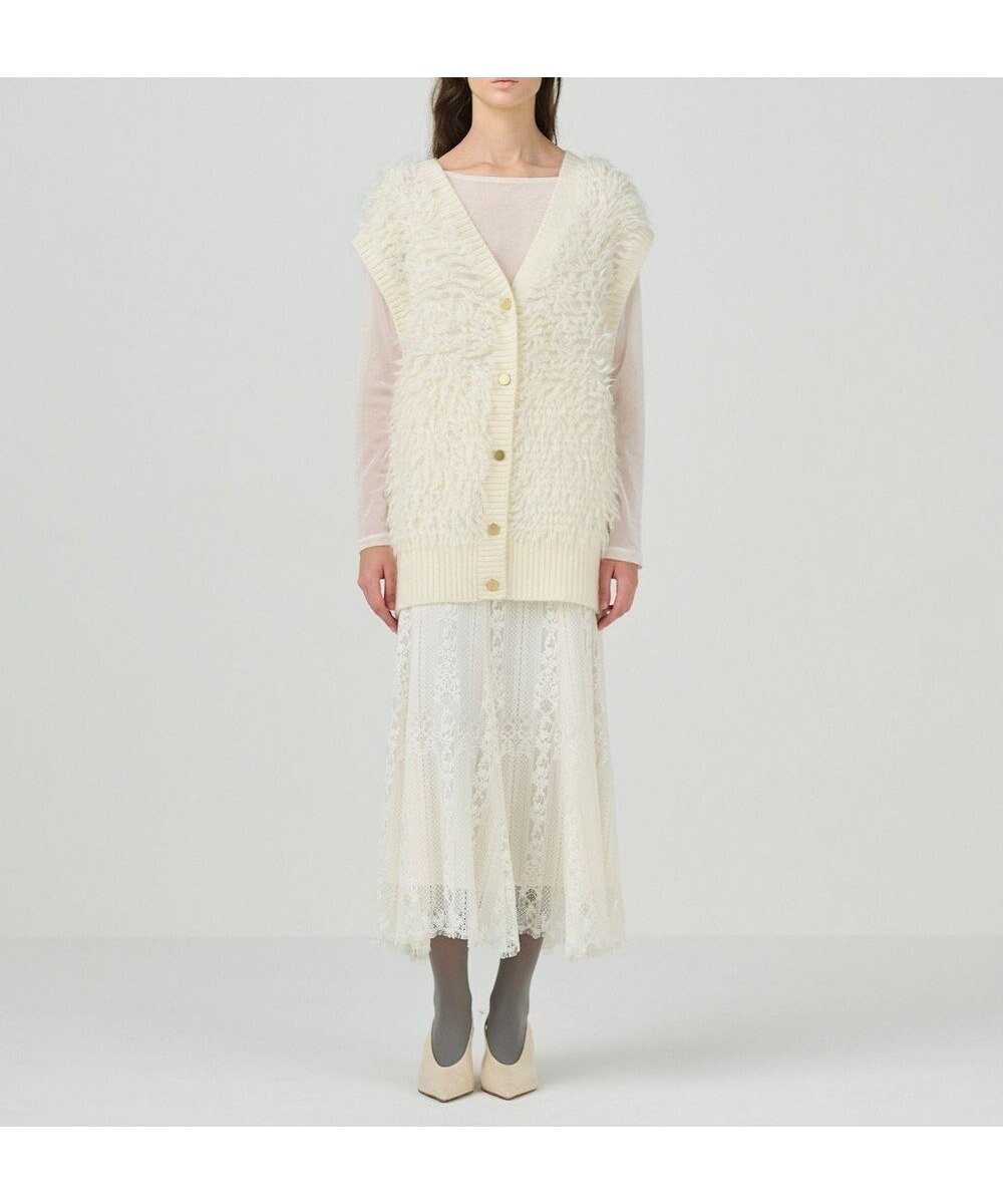 【グレース コンチネンタル/GRACE CONTINENTAL】のストライプレースフレアスカート 人気、トレンドファッション・服の通販 founy(ファニー) 　ファッション　Fashion　レディースファッション　Fashion for Women　スカート　Skirts　Aライン・フレアスカート　A-Line & Flared Skirts　スカラップ　Scallop, Scalloped Edge　ストライプ　Stripe, Striped Pattern　フェミニン　Feminine, Girly　フレア　Flare, Flared　リュクス　Luxury, Elegant, High-End, Chic　レース　Lace, Lace Fabric　夏　Summer　S/S・春夏　SS, Spring/Summer, Warm Season　A/W・秋冬　Autumn/Winter　 other-1|ID: prp329100004654768 ipo3291000000033660034