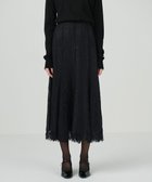 【グレース コンチネンタル/GRACE CONTINENTAL】のストライプレースフレアスカート ブラック|ID: prp329100004654768 ipo3291000000033660036