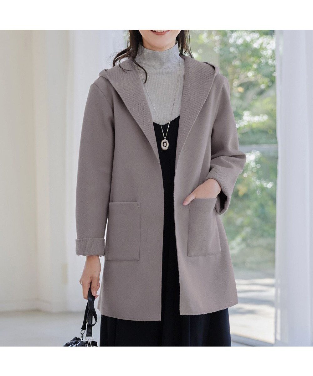 【ティアクラッセ/Tiaclasse】のダブルフェイスニットロングコート インテリア・キッズ・メンズ・レディースファッション・服の通販 founy(ファニー) 　ファッション　Fashion　レディースファッション　Fashion for Women　アウター　Coat / Outerwear Collection　コート・ロングコート・ピーコート　Long Coats, Peacoats & More　レディースジャケット・軽アウター　Jackets　アクセサリー　Fashion Accessories　春　Spring　秋　Autumn　シューズ　Shoes, Footwear　ジャケット　Jacket, Outerwear　ダウン　Down, Puffer　ダブル　Double, Double-Breasted　長袖　Long Sleeve, Full Sleeve　フェイス　Face, Facial Design　ポケット　Pocket, Pocket Detail　冬　Winter / This Winter　A/W・秋冬　Autumn/Winter　再入荷　Restock / Back in Stock　おすすめ　Recommended / Our Picks　エレガント 上品　Elegant　新作・新入荷　New Arrivals / New In　ビジネス 仕事 通勤　Business / Work / Commuting　モカ|ID: prp329100004654786 ipo3291000000033660137