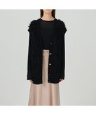 【グレース コンチネンタル/GRACE CONTINENTAL】のループニットベスト ブラック|ID: prp329100004654796 ipo3291000000033660182