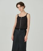 【グレース コンチネンタル/GRACE CONTINENTAL】のツイードニットキャミ ブラック|ID: prp329100004654800 ipo3291000000033660196