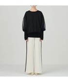 【グレース コンチネンタル/GRACE CONTINENTAL】のシアーニットトップ 人気、トレンドファッション・服の通販 founy(ファニー) ファッション Fashion レディースファッション Fashion for Women トップス・カットソー Cut & Sew Tops ニット Knit Tops & Sweaters セーター Sweater, Knitwear 夏 Summer S/S・春夏 SS, Spring/Summer, Warm Season A/W・秋冬 Autumn/Winter thumbnail ブラック|ID: prp329100004654802 ipo3291000000033660208