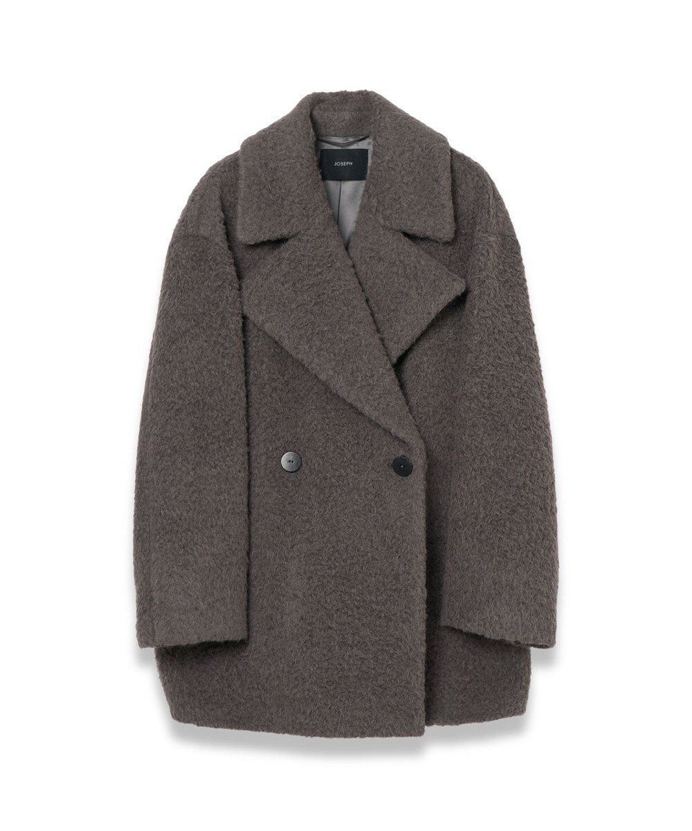 【ジョゼフ/JOSEPH】のアルパカブランケット ショートコート インテリア・キッズ・メンズ・レディースファッション・服の通販 founy(ファニー) 　ファッション　Fashion　レディースファッション　Fashion for Women　アウター　Coat / Outerwear Collection　コート・ロングコート・ピーコート　Long Coats, Peacoats & More　レディースジャケット・軽アウター　Jackets　ショート　Short, Short Length　ジャケット　Jacket, Outerwear　ブランケット　Blanket, Throw Blanket　ポケット　Pocket, Pocket Detail　A/W・秋冬　Autumn/Winter　Carob|ID: prp329100004654806 ipo3291000000035760709