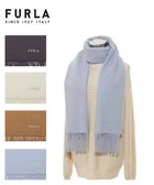 【ムーンバット/MOONBAT】の【WEB限定】FURLA ウール100% 大判プレーンストールマフラー/幅60cm サックスブルー|ID: prp329100004654818 ipo3291000000033660363