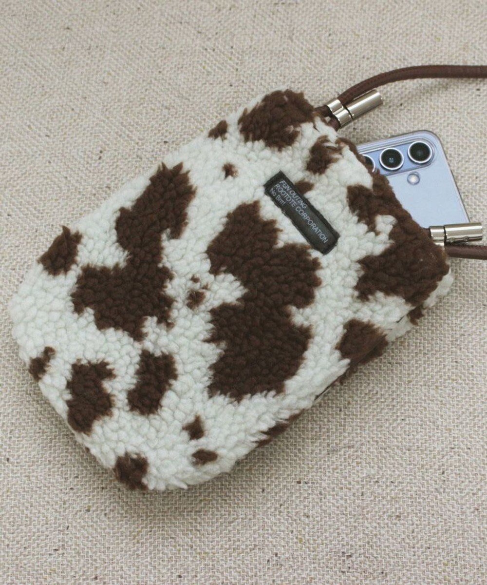 【ルートート/ROOTOTE】の1336【スマホショルダー】LT.ベビールー.ボア-A インテリア・キッズ・メンズ・レディースファッション・服の通販 founy(ファニー) 　ファッション　Fashion　レディースファッション　Fashion for Women　アクセサリー　Fashion Accessories　カメラ　Camera Accessories　ショルダー　Shoulder, Shoulder Strap　フォルム　Silhouette, Form　フラット　Flat, Flat Shoes　ベビー　Baby, Babywear　ポケット　Pocket, Pocket Detail　リップ　Lip, Lip Motif　ワンポイント　One Point, Statement Accent　冬　Winter / This Winter　スマホショルダーバッグ　Smartphone Shoulder Bag　02:カウ|ID: prp329100004654824 ipo3291000000033660389