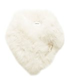 【ムーンバット/MOONBAT】の【WEB限定】FURLA ベルト付きリッチフェイクファーマフラー オフホワイト|ID: prp329100004654826 ipo3291000000034310307