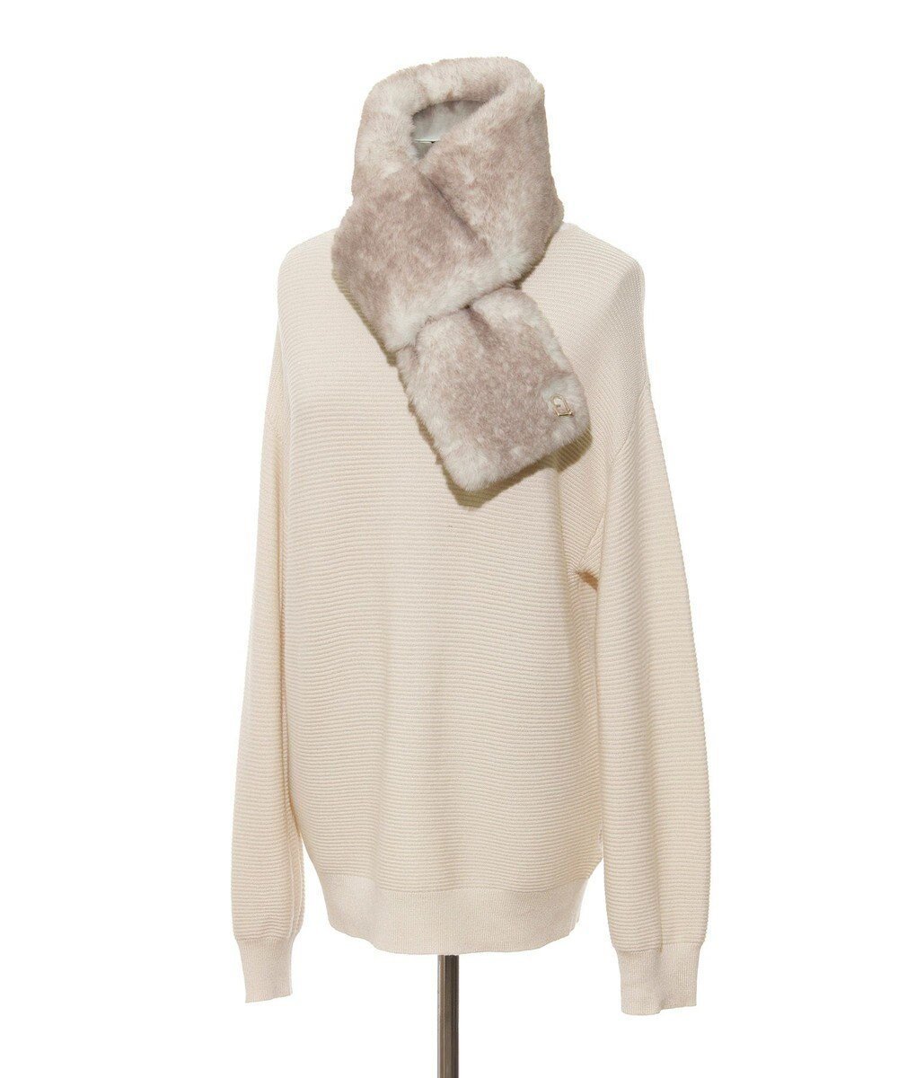 【ムーンバット/MOONBAT】の【WEB限定】FURLA スノートップ チャーム付きフェイクファーマフラー インテリア・キッズ・メンズ・レディースファッション・服の通販 founy(ファニー) ファッション Fashion レディースファッション Fashion for Women マフラー・スヌード / 冬小物の定番 Scarves & Mufflers イタリア Italy エレガント 上品 Elegant コレクション Collection, Seasonal Line シンプル Simple, Minimal スヌード Snood, Infinity Scarf チャーム Charm, Pendant パターン Pattern, Design Print フェイクファー Faux Fur, Imitation Fur フェミニン Feminine, Girly マフラー Scarf, Muffler リアル Real, Realistic リュクス Luxury, Elegant, High-End, Chic A/W・秋冬 Autumn/Winter オフホワイト|ID: prp329100004654827 ipo3291000000033660407