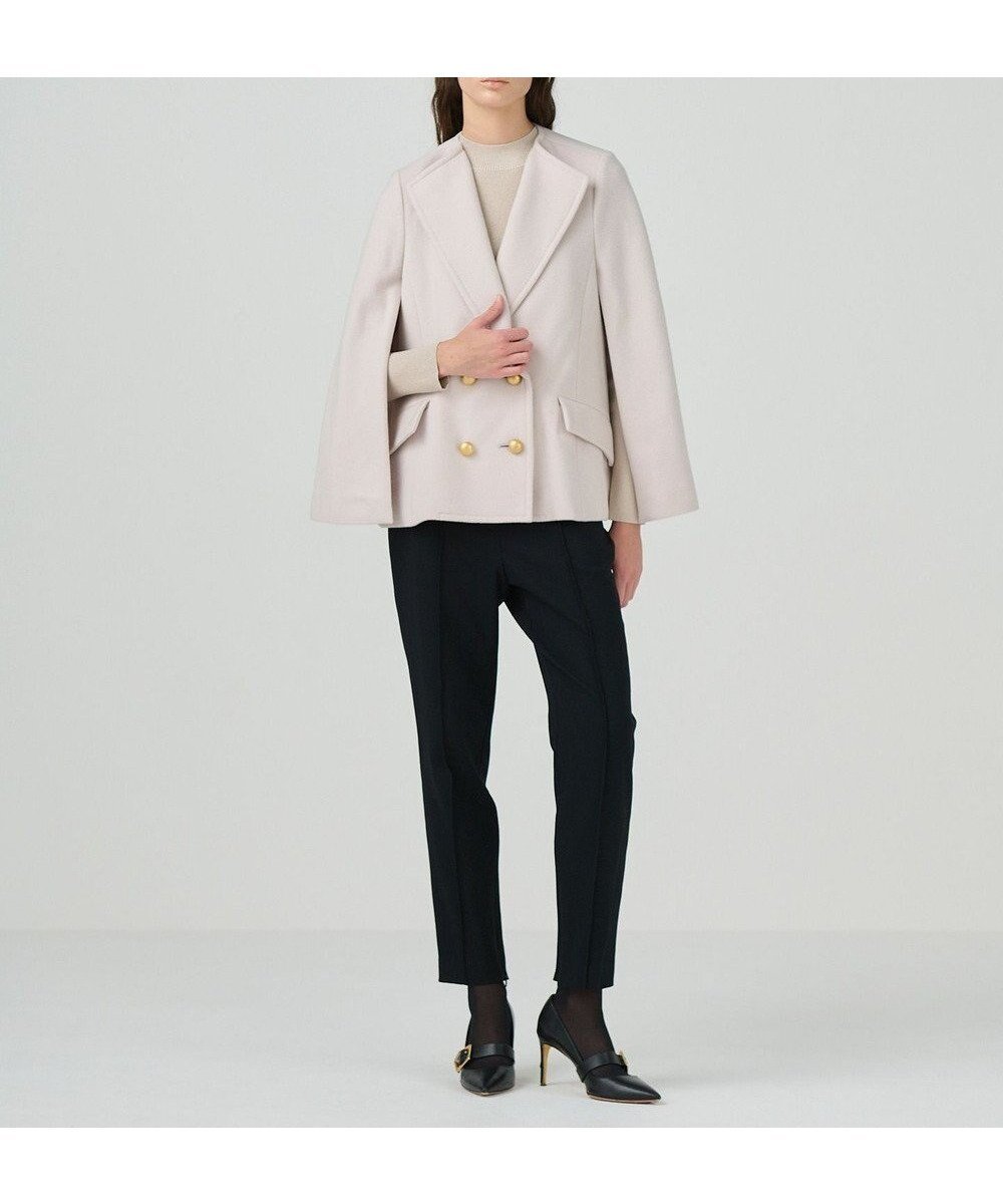 【グレース コンチネンタル/GRACE CONTINENTAL】のウールケープジャケット インテリア・キッズ・メンズ・レディースファッション・服の通販 founy(ファニー) 　ファッション　Fashion　レディースファッション　Fashion for Women　アウター　Coat / Outerwear Collection　レディースジャケット・軽アウター　Jackets　クラシカル　Classical, Vintage-Inspired　ジャケット　Jacket, Outerwear　メタル　Metal, Metal Parts　A/W・秋冬　Autumn/Winter　ベージュ|ID: prp329100004654842 ipo3291000000033660526