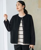 【自由区/JIYU-KU】の【洗える】ボアコンビ アウター ブラック|ID: prp329100004654859 ipo3291000000033660596