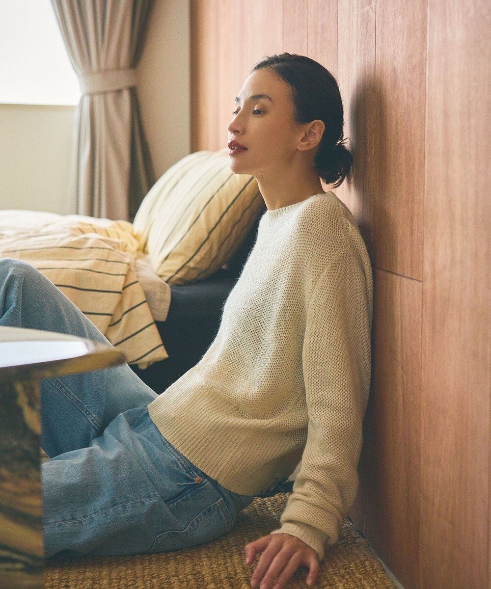 【トック/TOQUE】の〈大草直子さんアドバイザー〉ベビーアルパカ×シルクハニカムニットトップス インテリア・キッズ・メンズ・レディースファッション・服の通販 founy(ファニー) ファッション Fashion レディースファッション Fashion for Women トップス・カットソー Cut & Sew Tops ニット Knit Tops & Sweaters 秋 Autumn セーター Sweater, Knitwear ベビー Baby, Babywear A/W・秋冬 Autumn/Winter S/S・春夏 SS, Spring/Summer, Warm Season 夏 Summer オフ|ID: prp329100004654865 ipo3291000000033660618