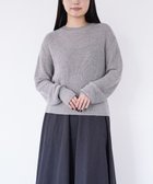 【トック/TOQUE】の〈大草直子さんアドバイザー〉ベビーアルパカ×シルクハニカムニットトップス グレー|ID: prp329100004654865 ipo3291000000033660619