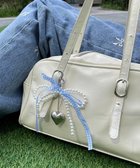 【ウィゴー/WEGO】のダブルリボンハートキーホルダー 人気、トレンドファッション・服の通販 founy(ファニー) ファッション Fashion レディースファッション Fashion for Women ミニ財布・二つ折り財布 Wallets & Card Cases おすすめ Recommended / Our Picks キーホルダー Keychain, Key Holder スマホ Smartphone, Mobile Device パール Pearl, Pearl Accent リボン Ribbon, Bow 財布 Wallet, Purse thumbnail サックス|ID: prp329100004654879 ipo3291000000033660733