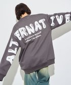 【ウィゴー/WEGO】の【ユニセックス着用ITEM】ストレートラインロゴグラフィックプルオーバー ブラック中濃色|ID: prp329100004654880 ipo3291000000033660751