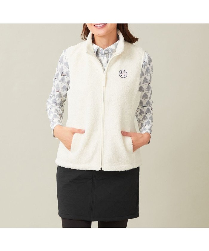 【23区 ゴルフ/NIJYUSANKU GOLF】の【WOMEN】ボアベスト インテリア・キッズ・メンズ・レディースファッション・服の通販 founy(ファニー) https://founy.com/ ファッション Fashion レディースファッション Fashion for Women アウター Coat / Outerwear Collection トップス・カットソー Cut & Sew Tops ベスト&ジレ / 重ね着スタイル Vests & Gilets おすすめ Recommended / Our Picks インナー Innerwear ゴルフ Golf シンプル Simple, Minimal ジップアップ Zip-Up, Full Zip バランス Balance, Style Balance ブルゾン Blouson, Bomber Jacket ベスト Vest, Waistcoat モックネック Mock Neck, Short Turtleneck ラウンド Round, Round Neck ロング Long, Long-Length 冬 Winter / This Winter 秋 Autumn A/W・秋冬 Autumn/Winter |ID: prp329100004654889 ipo3291000000035770497