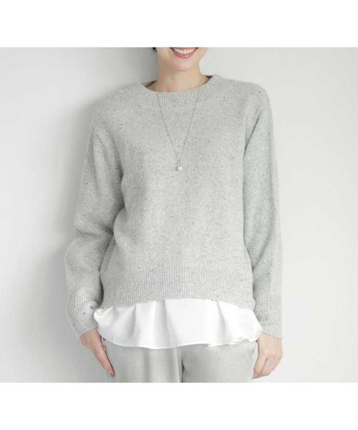 【ジェイ プレス/J.PRESS】の【WEB限定・洗える】WOOLY NEP クルーネックニット インテリア・キッズ・メンズ・レディースファッション・服の通販 founy(ファニー) https://founy.com/ ファッション Fashion レディースファッション Fashion for Women トップス・カットソー Cut & Sew Tops ニット Knit Tops & Sweaters おすすめ Recommended / Our Picks イタリア Italy コンパクト Compact, Small Size セーター Sweater, Knitwear ワイド Wide, Wide Fit エレガント 上品 Elegant 洗える Machine Washable A/W・秋冬 Autumn/Winter |ID: prp329100004654903 ipo3291000000033660972