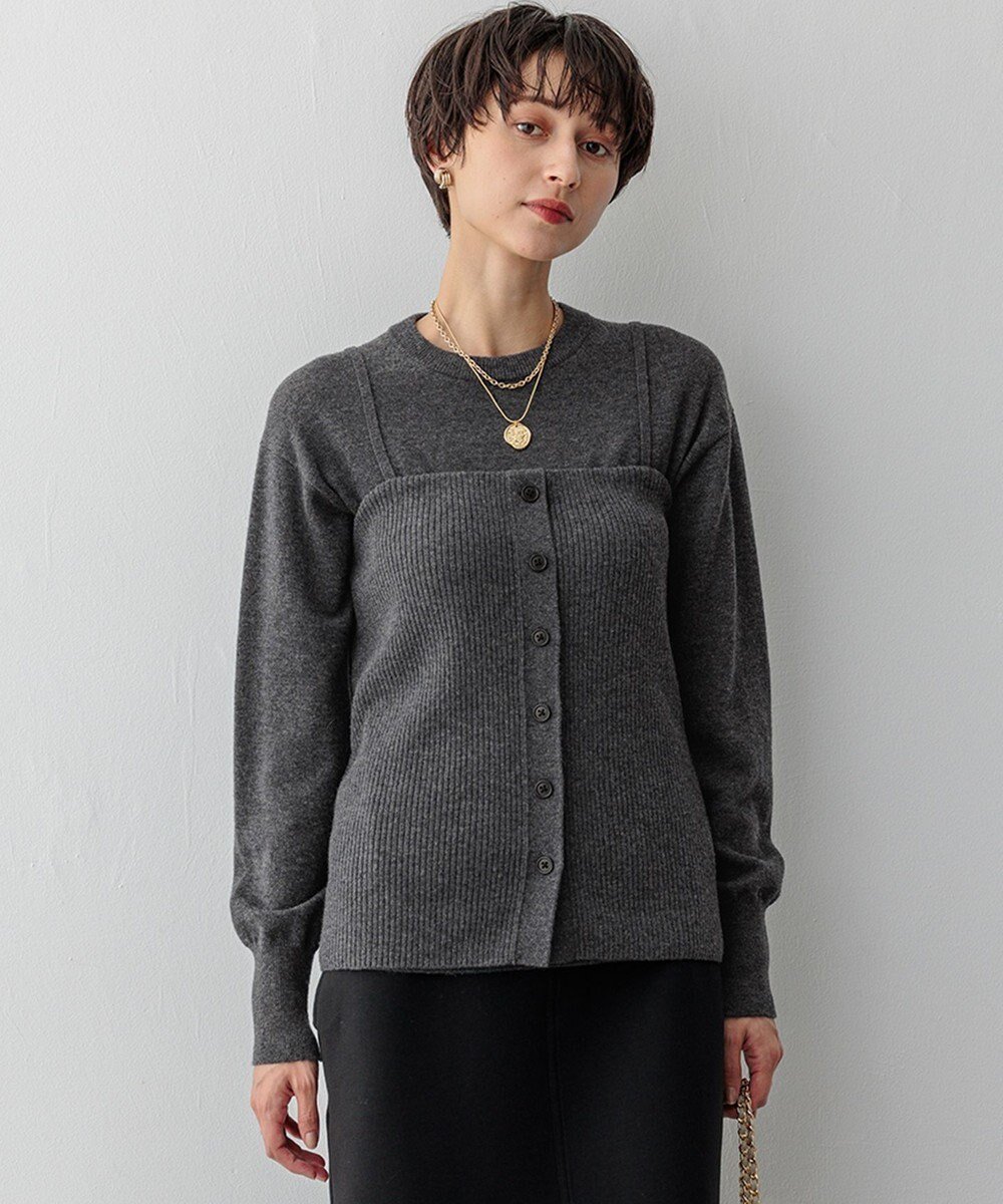 【23区/NIJYUSANKU】の【洗える】レイヤードビスチェ ニット 人気、トレンドファッション・服の通販 founy(ファニー) ファッション Fashion レディースファッション Fashion for Women トップス・カットソー Cut & Sew Tops ニット Knit Tops & Sweaters ビスチェ Bustiers & Corset Tops / Layered Bustier Style 洗える Machine Washable セーター Sweater, Knitwear ビスチェ Bustier, Corset Top ベーシック Basic, Essential A/W・秋冬 Autumn/Winter 冬 Winter / This Winter おすすめ Recommended / Our Picks 2024年 2024 2024-2025秋冬・A/W Autumn/Winter 2024–25 AW24–25 other-1|ID: prp329100004654905 ipo3291000000033661012